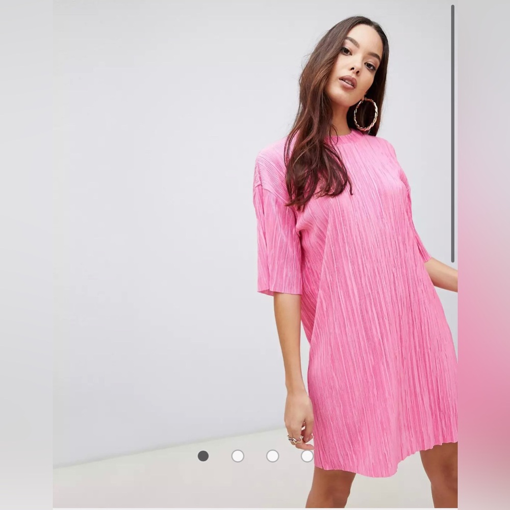 ASOS Plisse Tshirt Dress